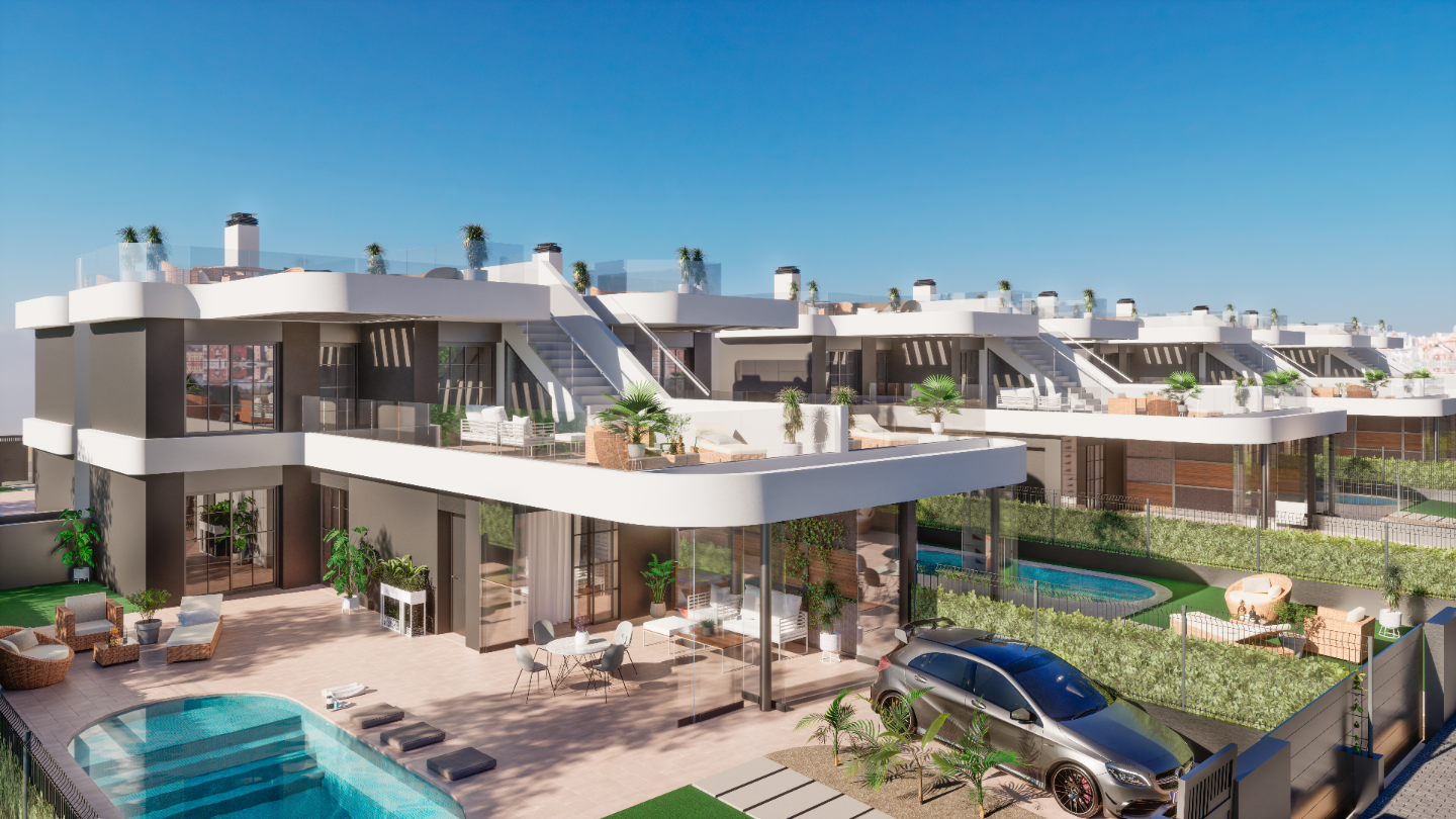 Villa en Los Alcázares, Murcia, España 3 dormitorios, 141 m2 No. 90182