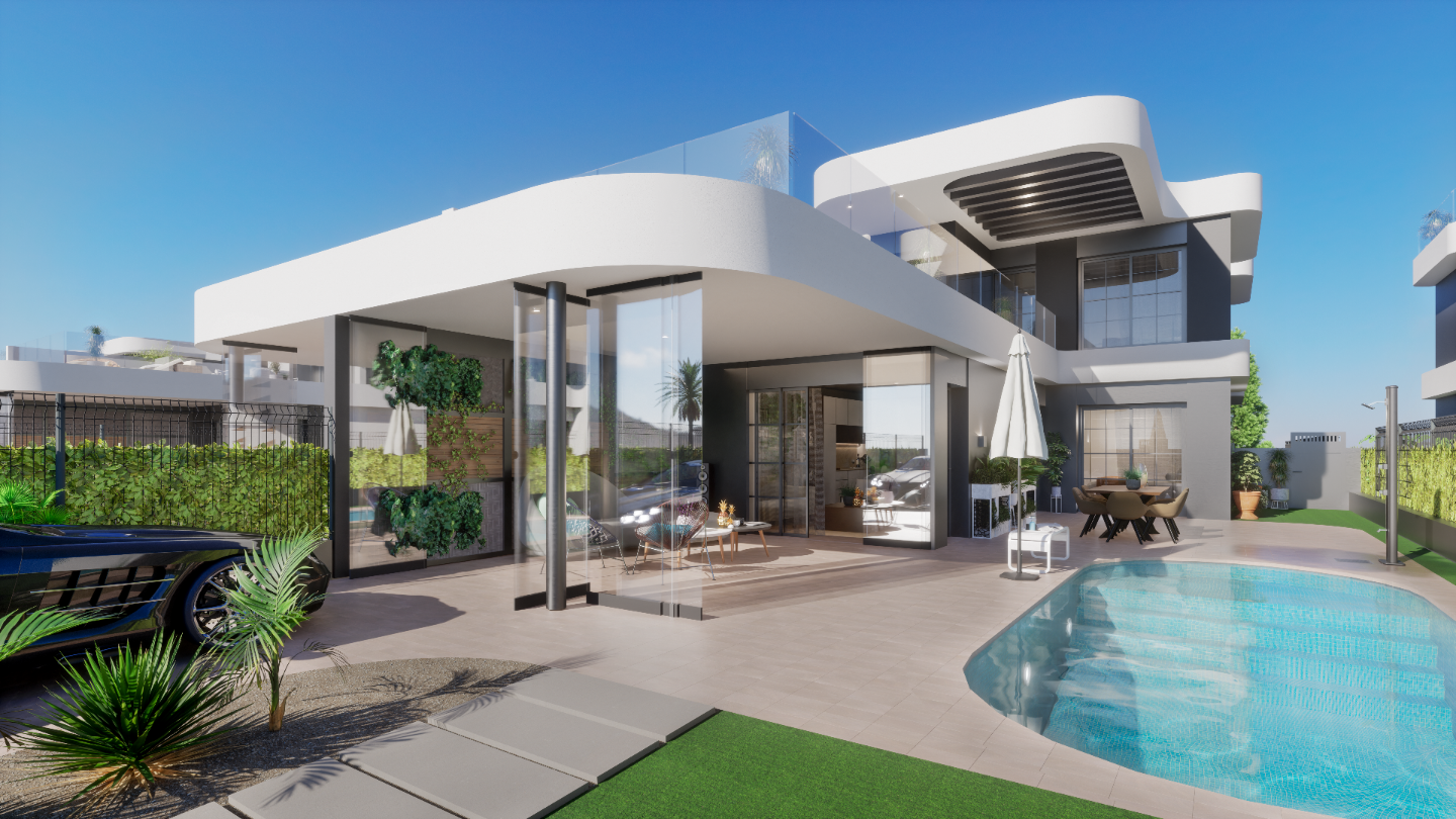 Villa en Los Alcázares, Murcia, España 3 dormitorios, 141 m2 No. 90182