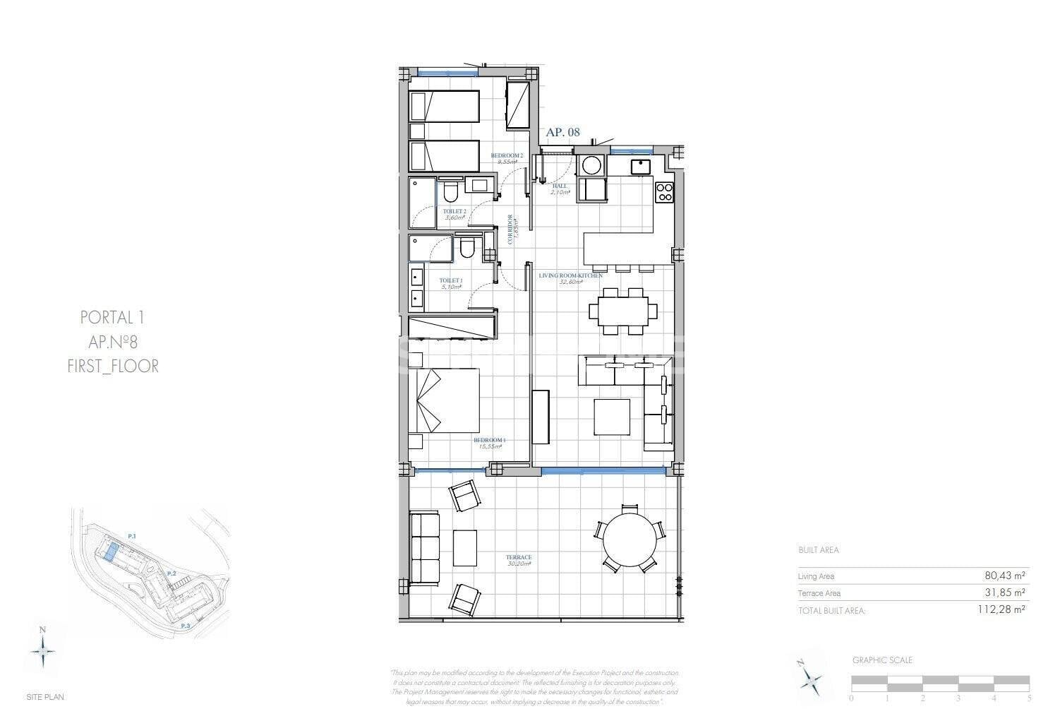 Dzīvoklis Fuengirola, Malaga, Spānijā 3 istabas, 100 m2 Nr. 60494