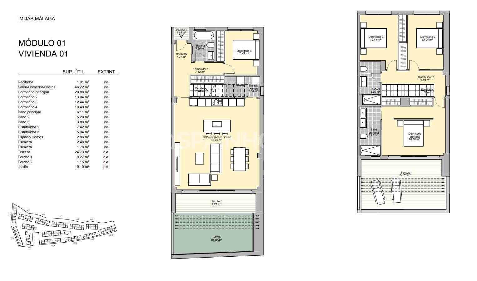Villa in Mijas, Malaga, Spain 3 bedrooms, 138 sq.m. No. 48601