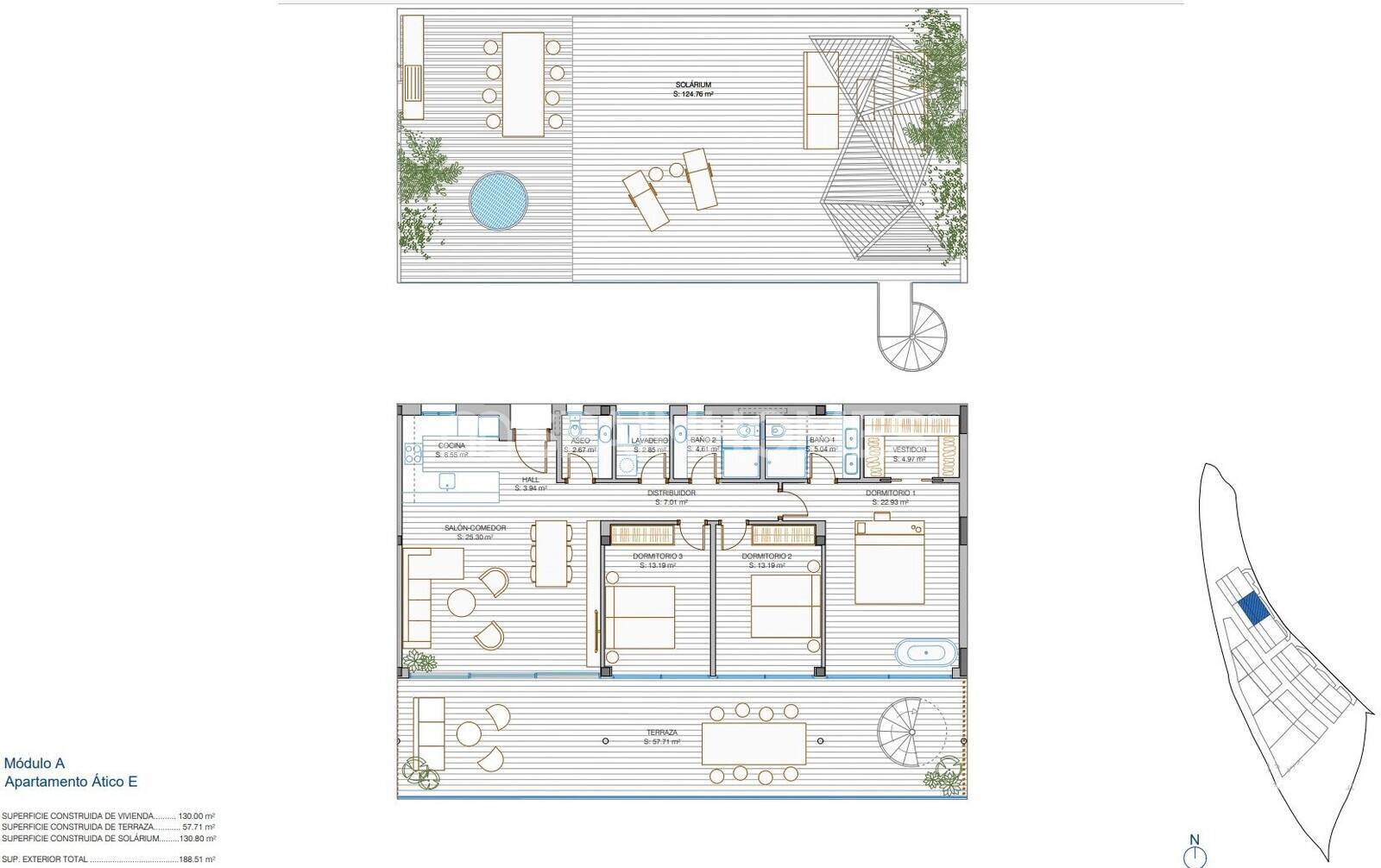 Apartment à Mijas, Malaga, Espagne 3 chambres, 130 m2 No. 48580