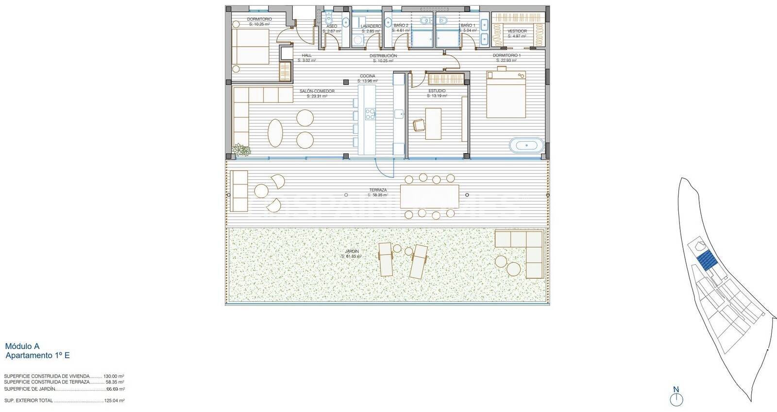 Apartment à Mijas, Malaga, Espagne 3 chambres, 130 m2 No. 48580