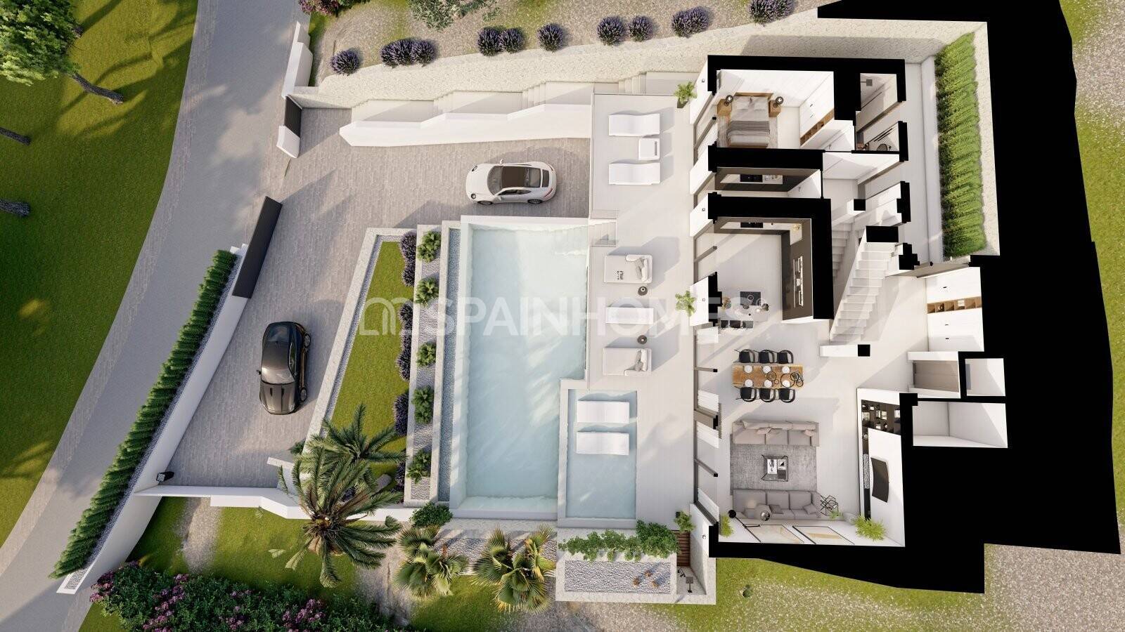 Villa a Altea, Alicante, Spagna 4 camere da letto, 402 mq. N° 50401