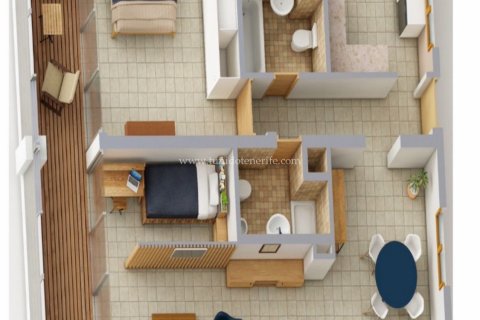 Dzīvoklis Piedra Hincada, Tenerife, Spānijā 4 istabas, 108 m2 Nr. 84491