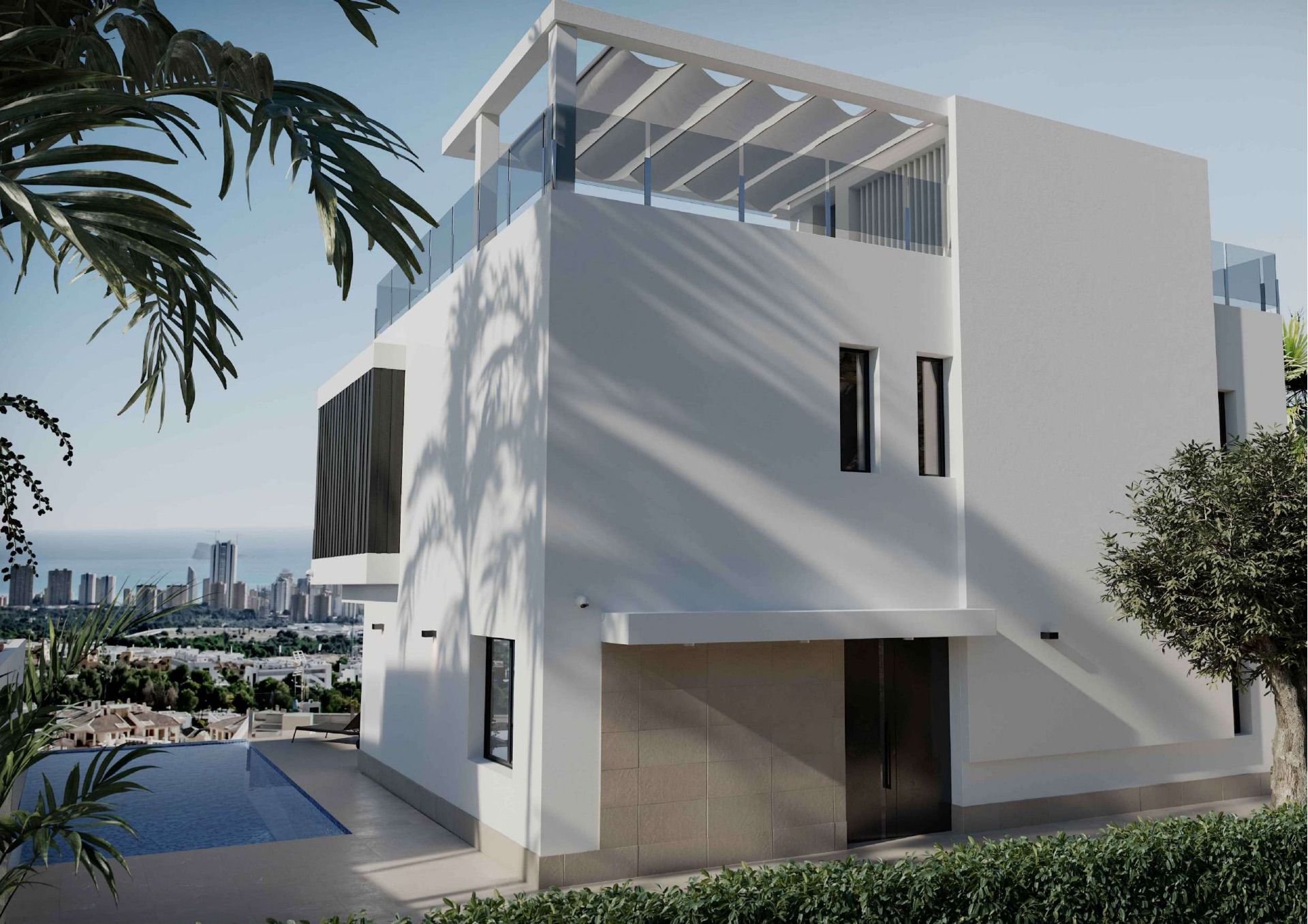 Villa i Finestrat, Alicante, Spanien 4 sovrum, 559 kvm. Nr. 97332