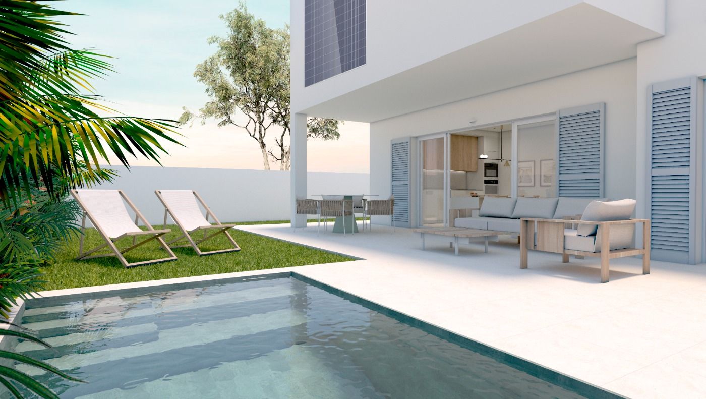 Bungalow en Pilar de la Horadada, Alicante, España 3 dormitorios, 84 m2 No. 114484