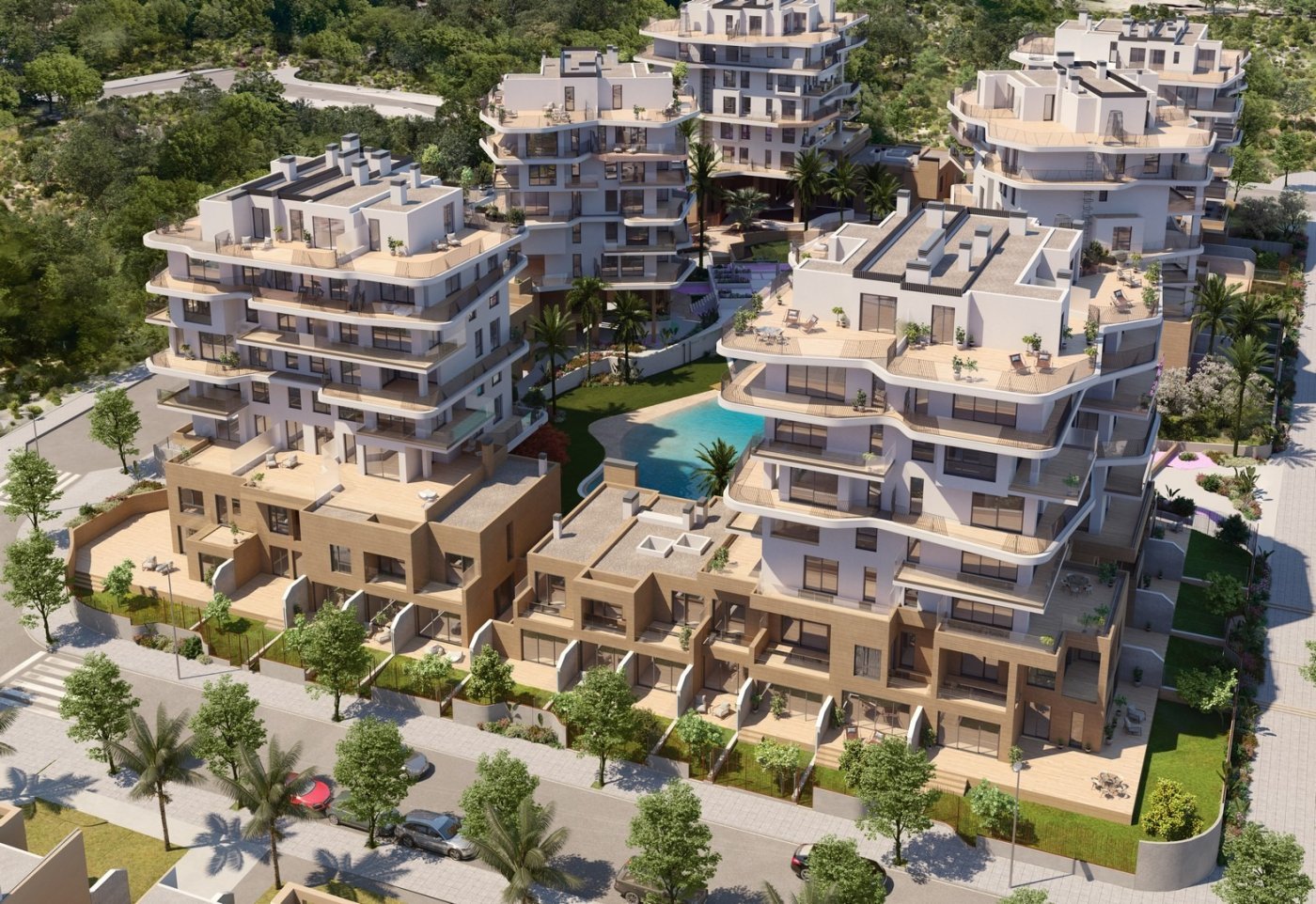 Penthäuser in Villajoyosa, Alicante, Spanien 3 Schlafzimmer, 92 m2 Nr. 111441