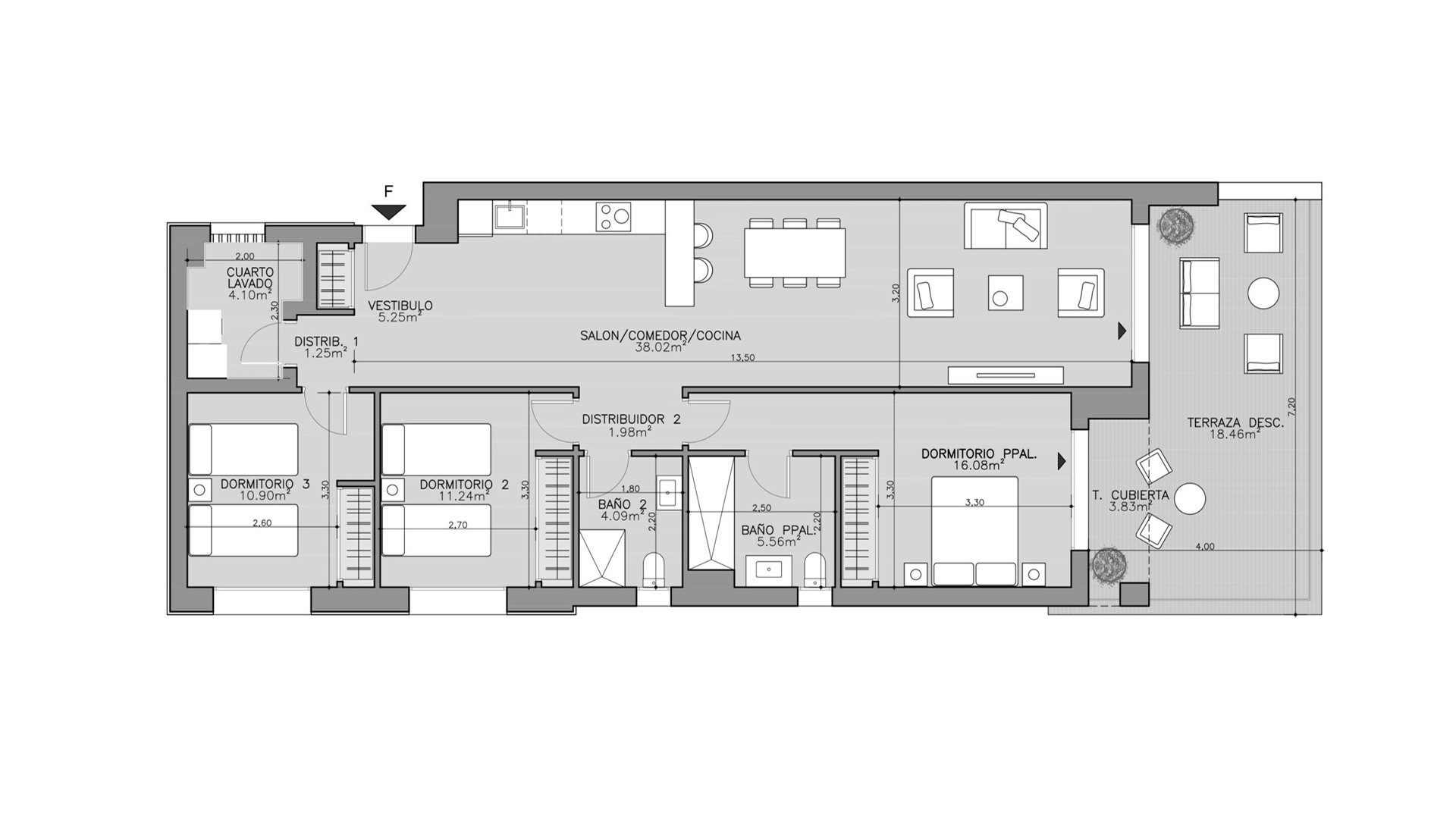 Wohnung in Altara Alcaidesa, La Alcaidesa, Cadiz, Spanien 3 Schlafzimmer, 146 m2 Nr. 93651