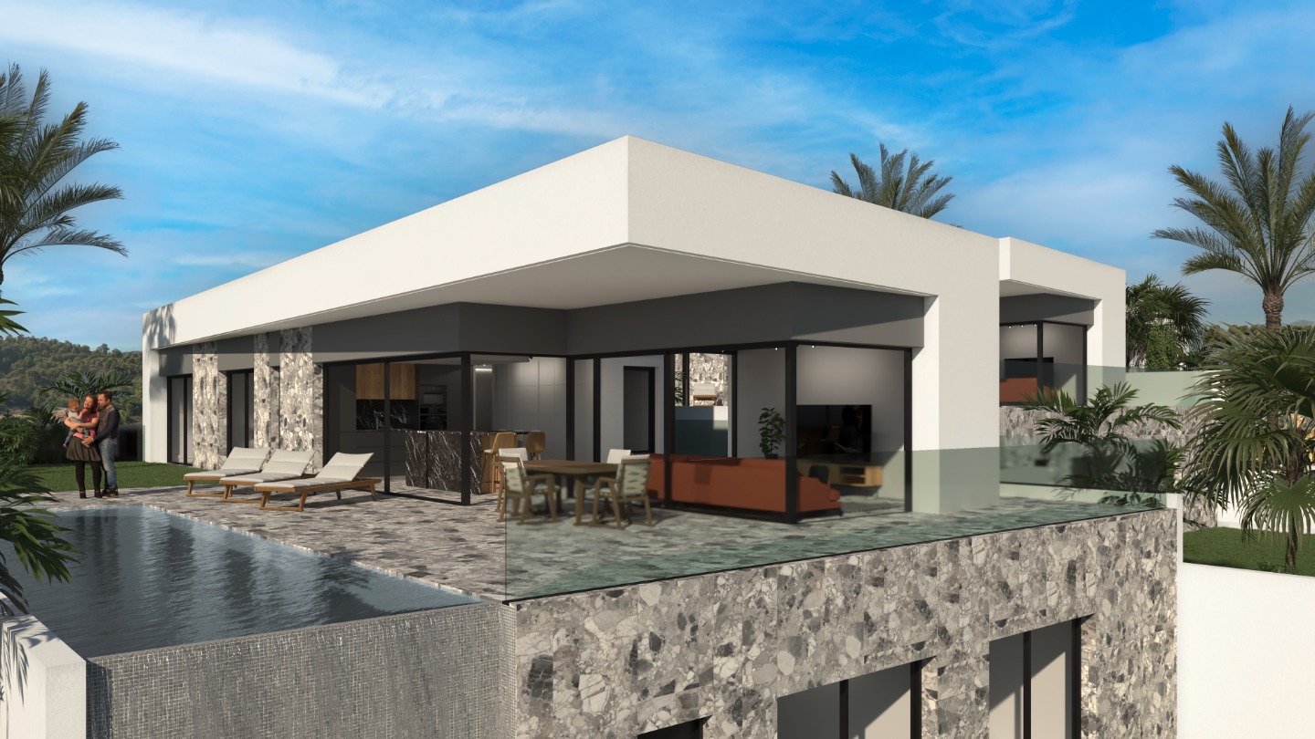 Huvila Finestrat, Alicante, Espanja 4 makuuhuonetta, 322 m2 No. 90333