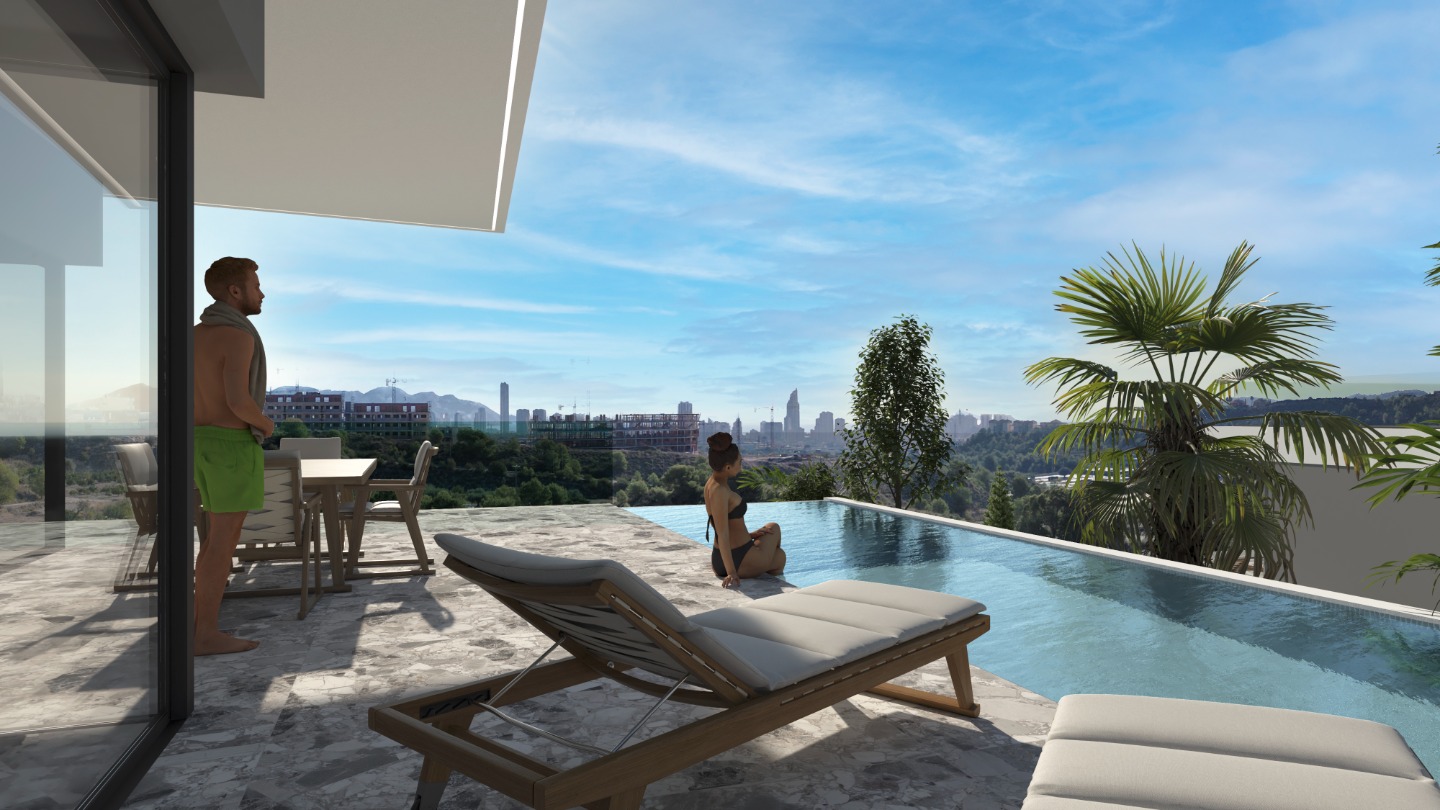 Huvila Finestrat, Alicante, Espanja 4 makuuhuonetta, 322 m2 No. 90333
