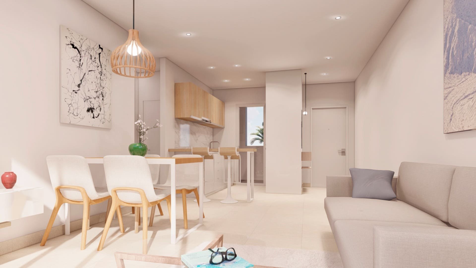 Kattohuoneisto Residencial Lamar Luxury VII, Pilar de la Horadada, Alicante, Espanja 2 makuuhuonetta, 60.51 m2 No. 90816