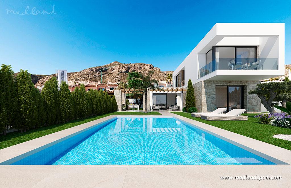 Villa i Finestrat, Alicante, Spanien 3 sovrum, 155 kvm. Nr. 108728
