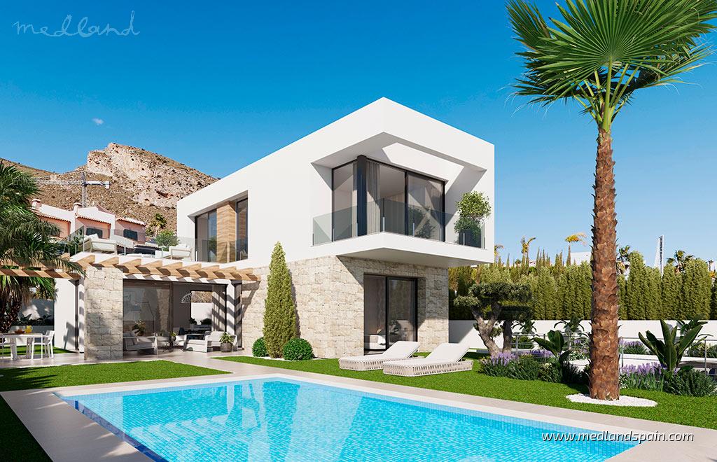 Villa i Finestrat, Alicante, Spanien 3 sovrum, 155 kvm. Nr. 108728
