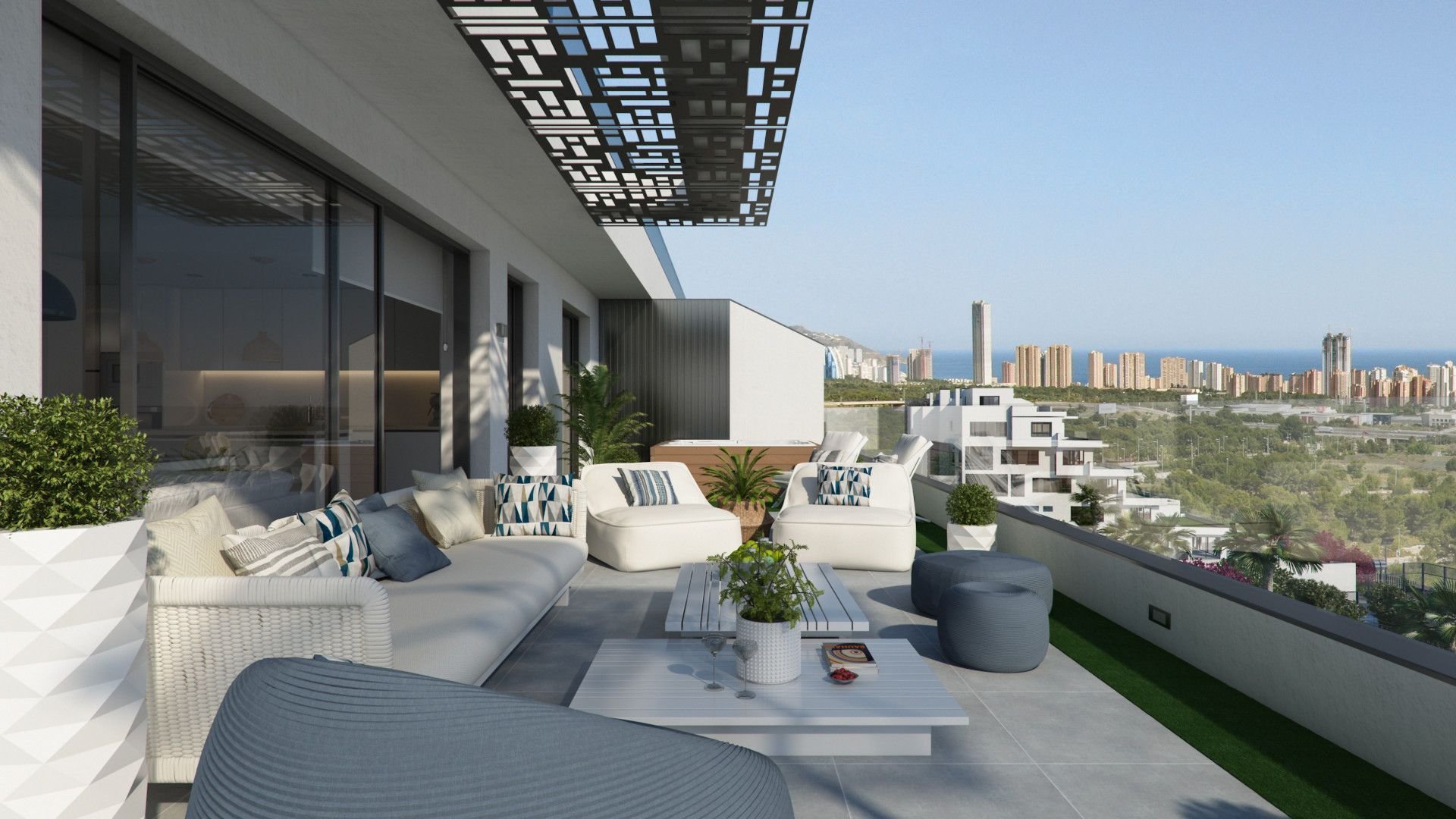 Huoneisto Finestrat, Alicante, Espanja 2 makuuhuonetta, 133 m2 No. 95514
