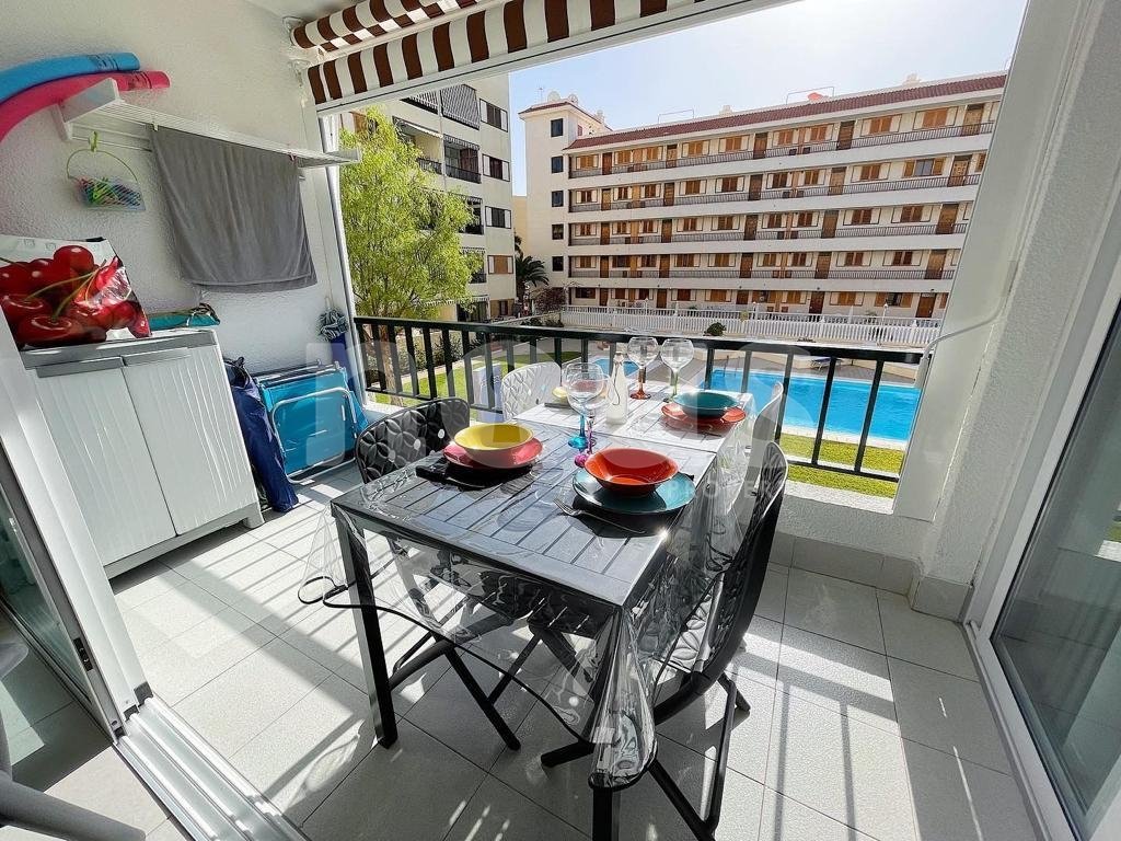 Lägenhet i Los Cristianos, Tenerife, Spanien 2 sovrum, 59 kvm. Nr. 113551