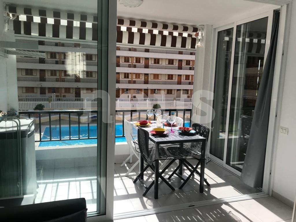 Lägenhet i Los Cristianos, Tenerife, Spanien 2 sovrum, 59 kvm. Nr. 113551