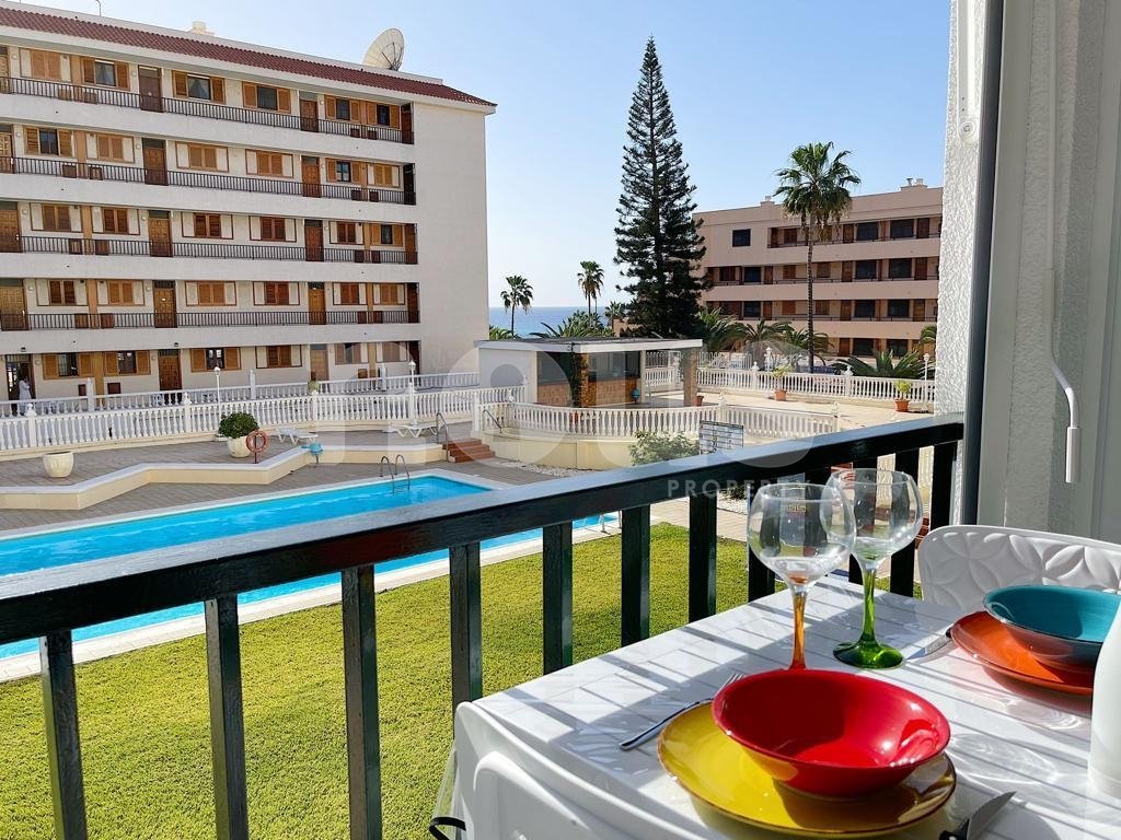 Lägenhet i Los Cristianos, Tenerife, Spanien 2 sovrum, 59 kvm. Nr. 113551