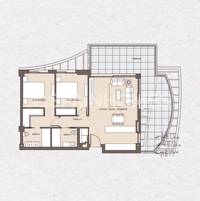 Penthouse in Benalmadena, Malaga, Spain 3 bedrooms, 113 sq.m. No. 107231