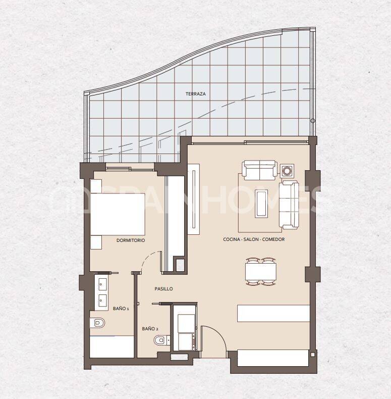 Penthouse in Benalmadena, Malaga, Spain 3 bedrooms, 113 sq.m. No. 107231