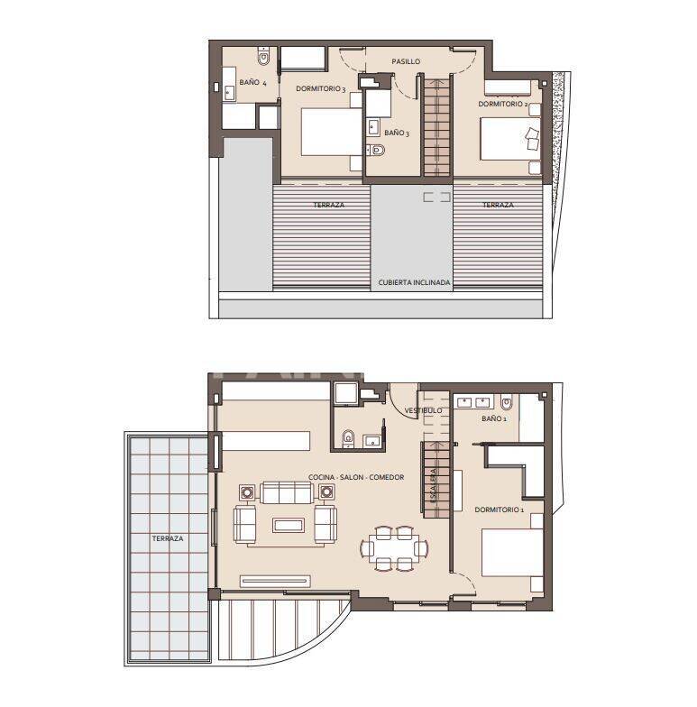 Penthouse in Benalmadena, Malaga, Spain 3 bedrooms, 113 sq.m. No. 107231