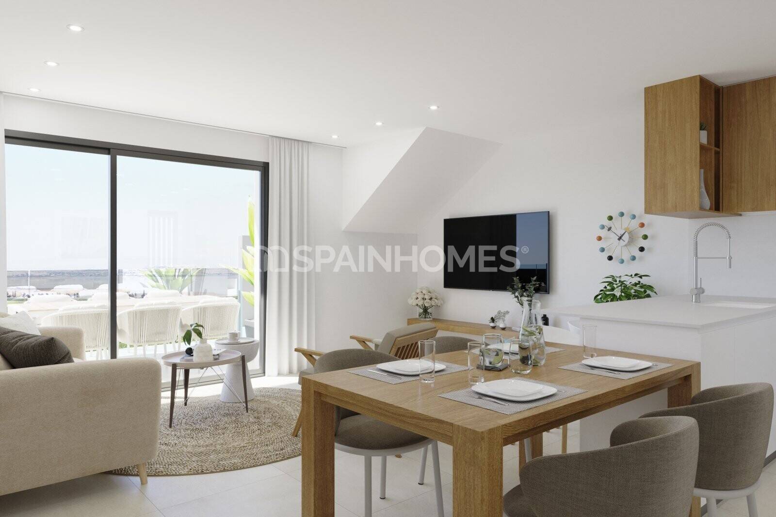 Takvåning i Torrevieja, Alicante, Spanien 2 sovrum, 77 kvm. Nr. 82298