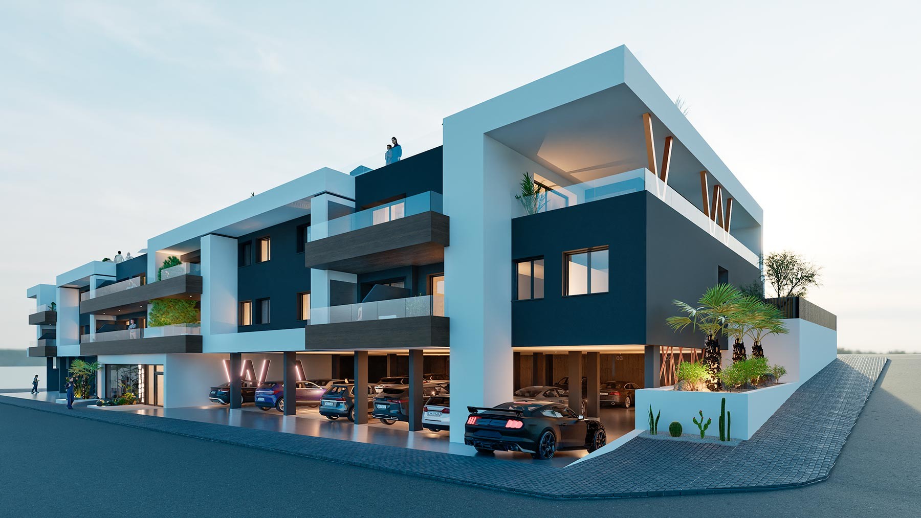 Takvåning i Benijofar, Alicante, Spanien 2 sovrum, 76 kvm. Nr. 94281