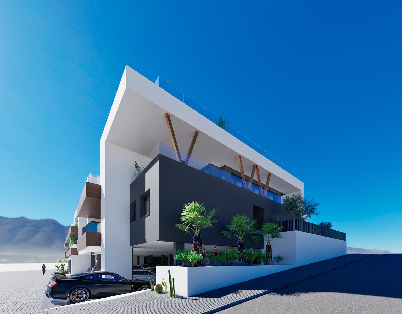 Takvåning i Benijofar, Alicante, Spanien 2 sovrum, 76 kvm. Nr. 94281