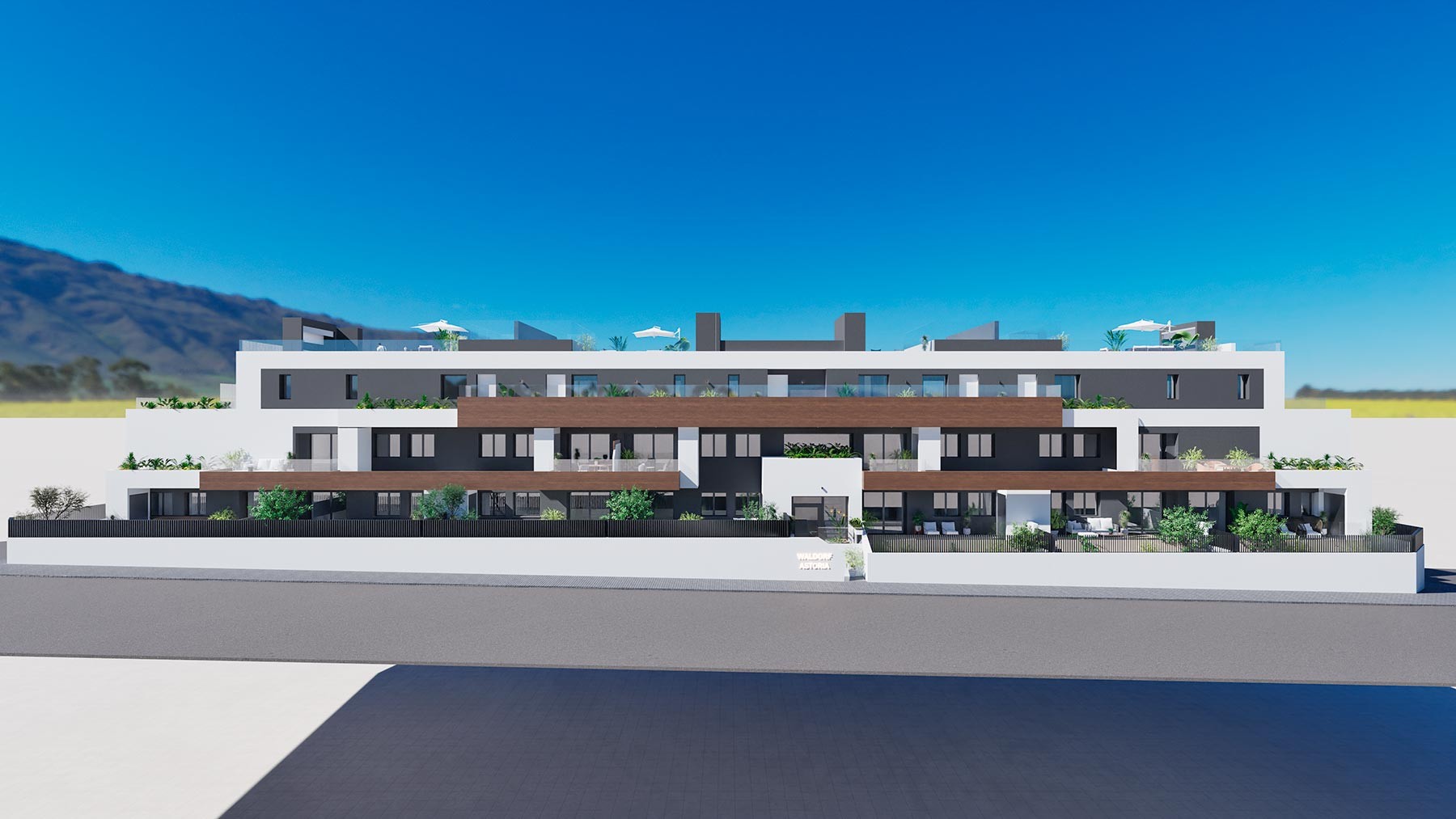 Takvåning i Benijofar, Alicante, Spanien 2 sovrum, 76 kvm. Nr. 94281