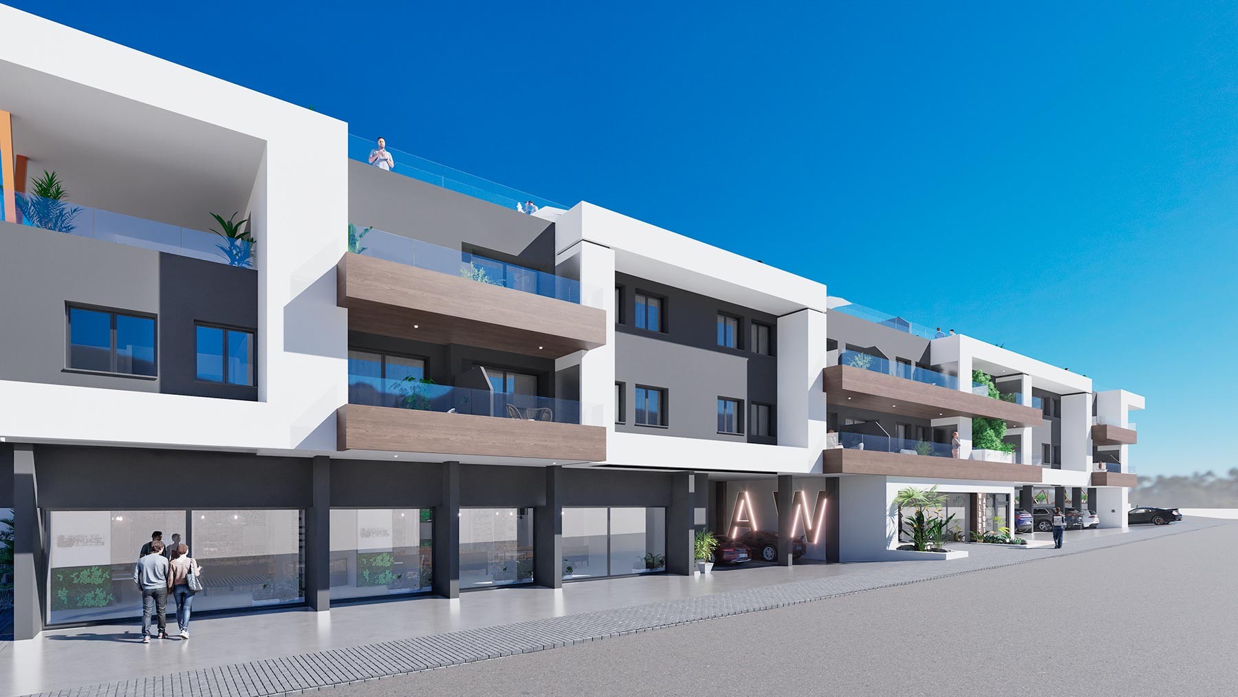 Takvåning i Benijofar, Alicante, Spanien 2 sovrum, 76 kvm. Nr. 94281