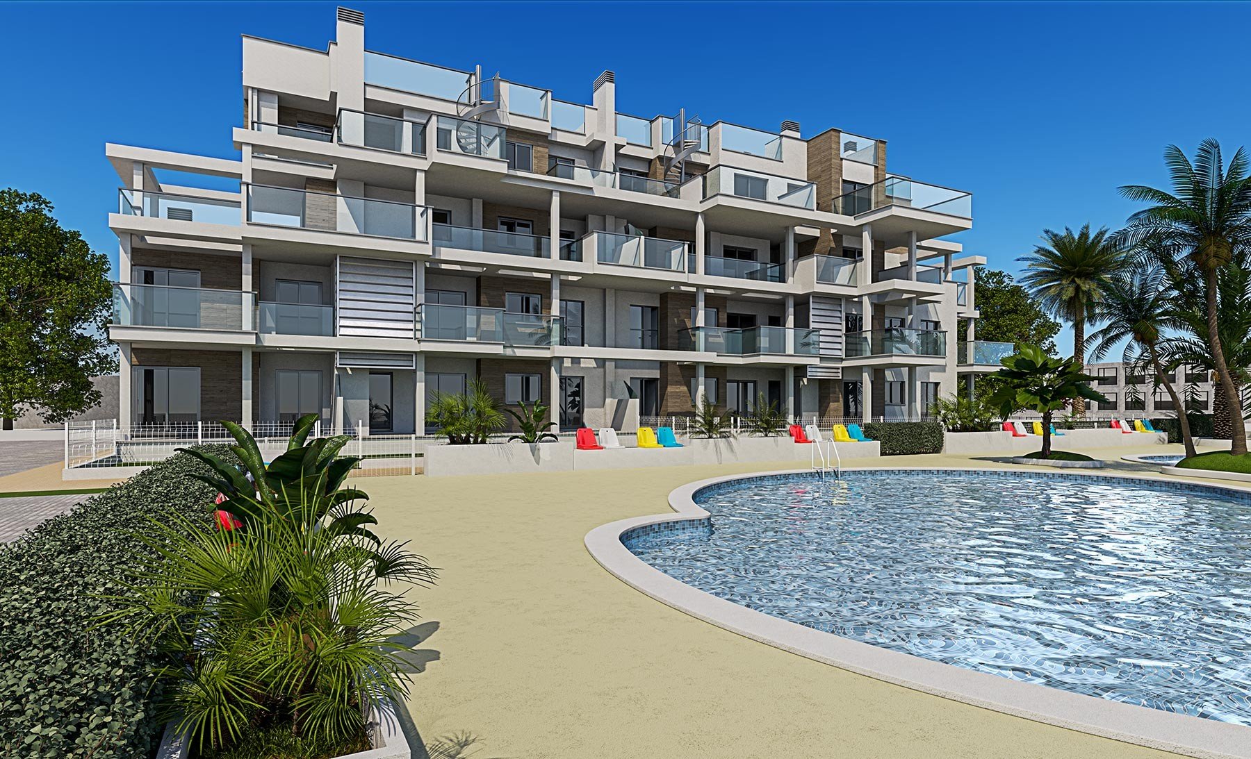 Takvåning i Denia, Alicante, Spanien 3 sovrum, 75 kvm. Nr. 112119