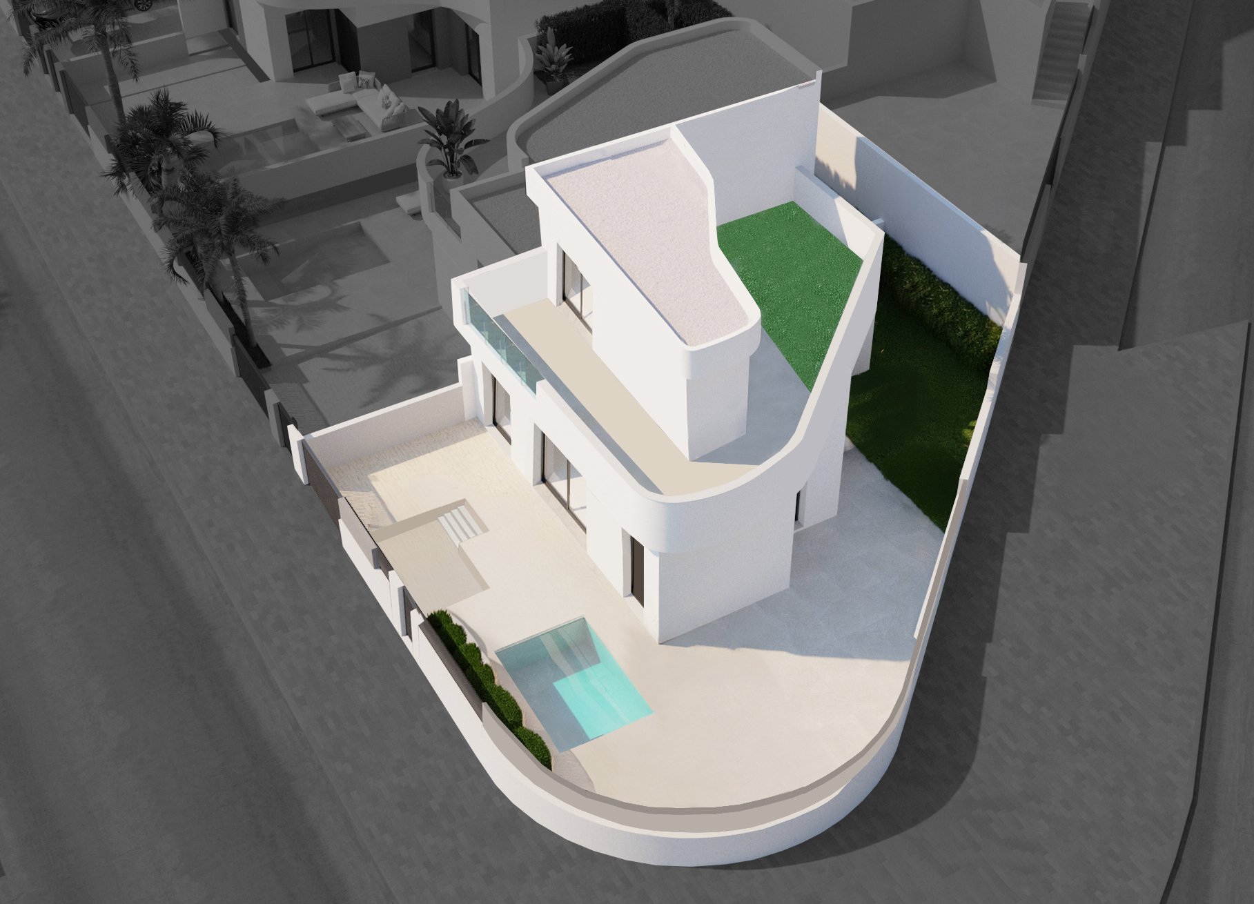 Hus i Los Balcones, Alicante, Spanien 3 sovrum, 168 kvm. Nr. 113616