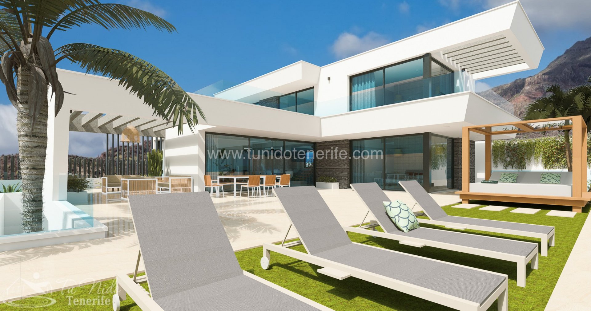Huvila Torviscas, Tenerife, Espanja 3 makuuhuonetta, 763 m2 No. 86874