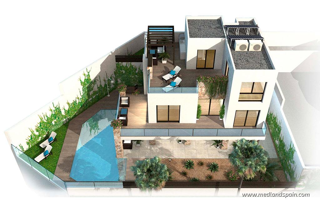 Villa in Rojales, Alicante, Spain 3 bedrooms, 124 sq.m. No. 9775