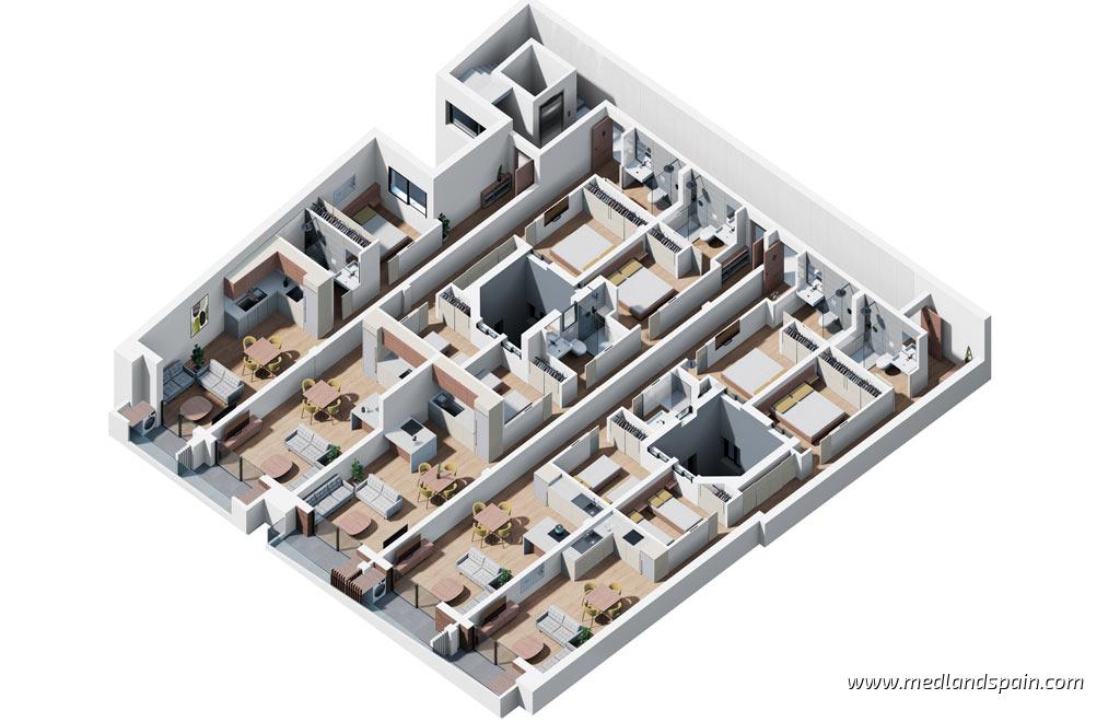 Apartment à Torrevieja, Alicante, Espagne 1 chambre, 61 m2 No. 108756