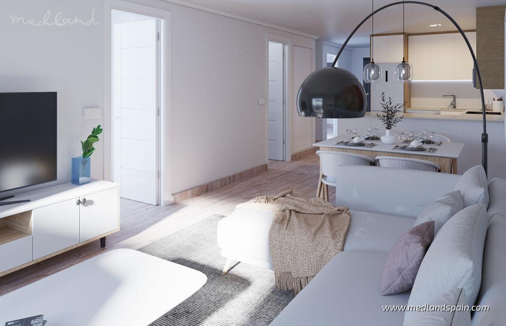 Apartment in Los Altos, Alicante, Spain 2 bedrooms, 96.8 sq.m. No. 108477