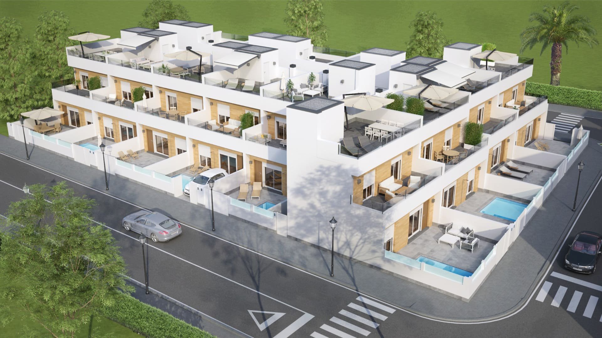 Radhus i Residencial Aire Limpio III, Avileses, Murcia, Spanien 3 sovrum, 107.09 kvm. Nr. 91198