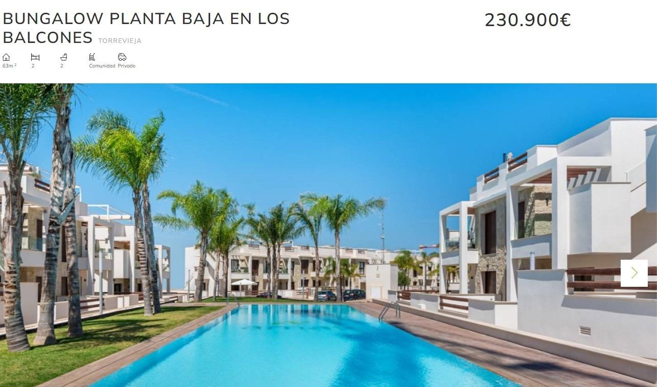 Appartamento a Los Balcones, Alicante, Spagna 2 camere da letto, 63 mq. N° 81545