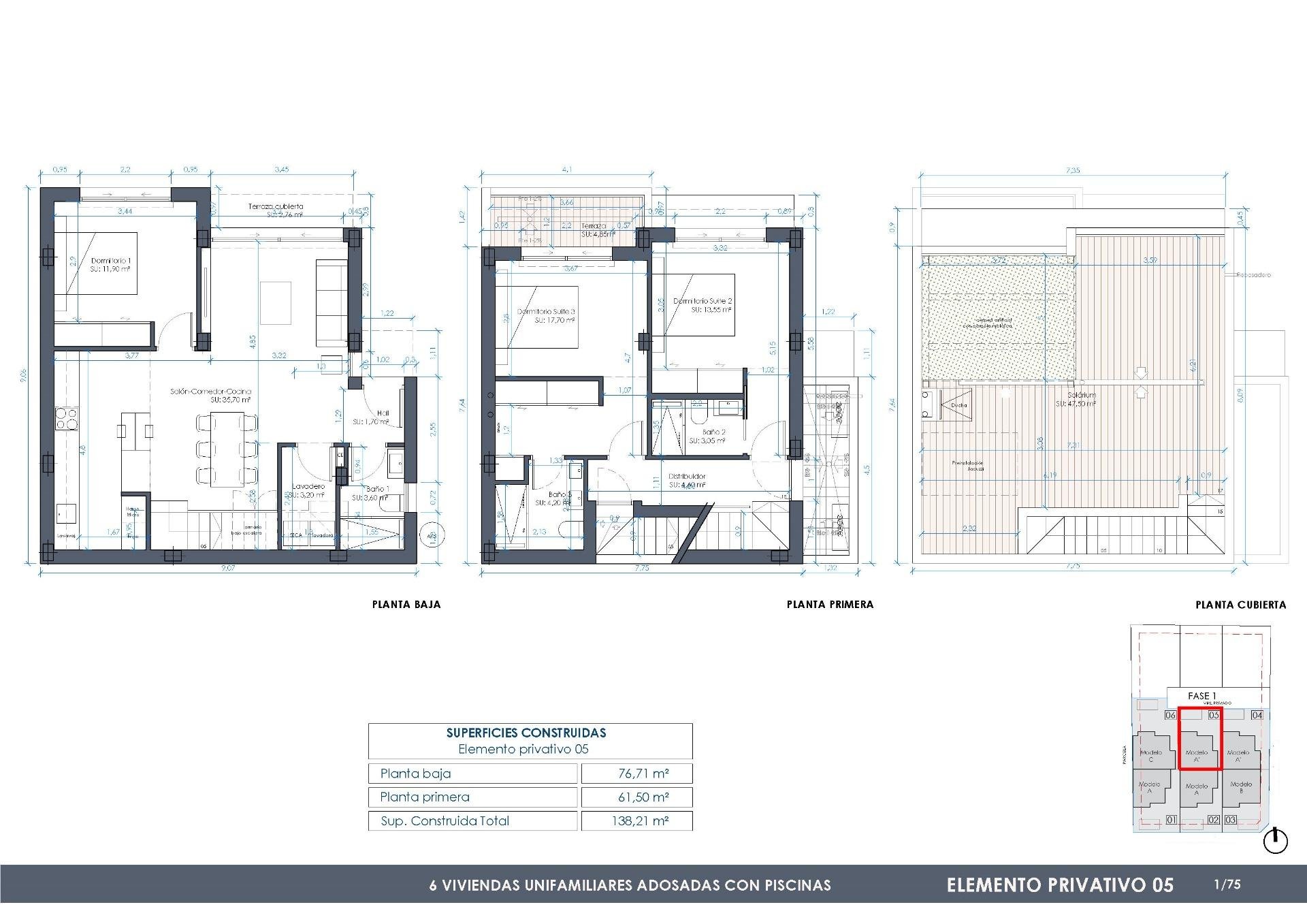 Villa i Benijofar, Alicante, Spanien 3 sovrum, 138 kvm. Nr. 111212
