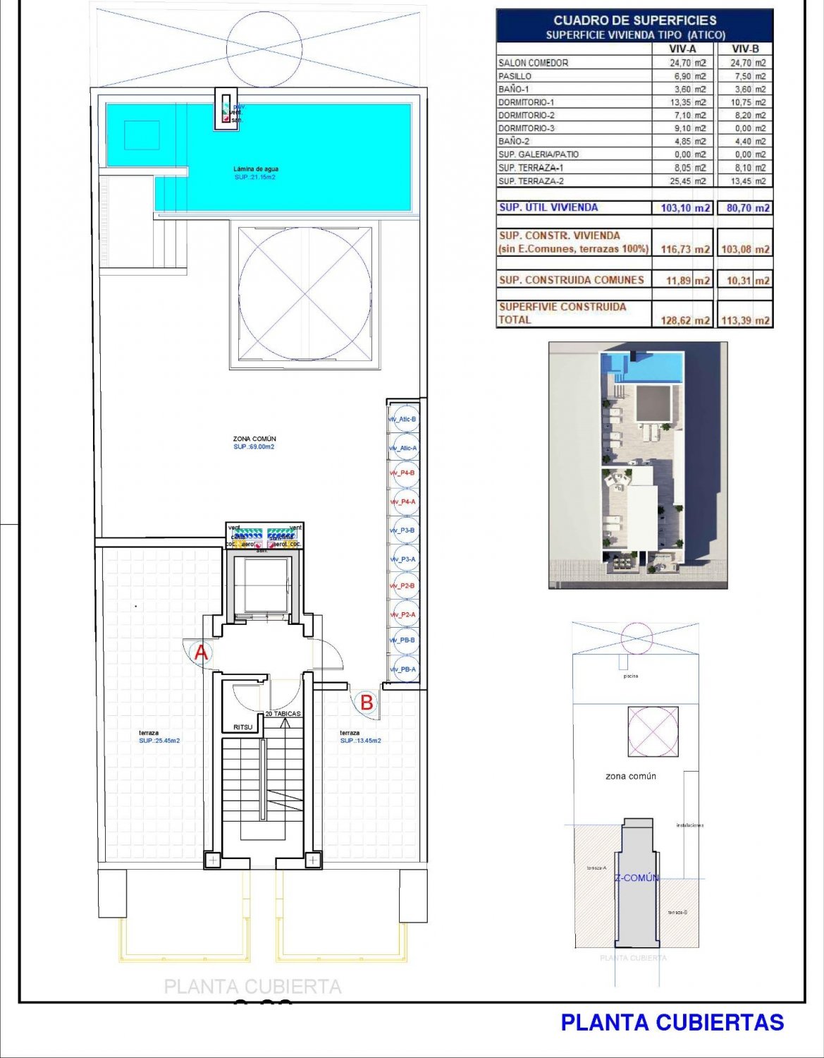 Lägenhet i Torrevieja, Alicante, Spanien 3 sovrum, 96 kvm. Nr. 112746