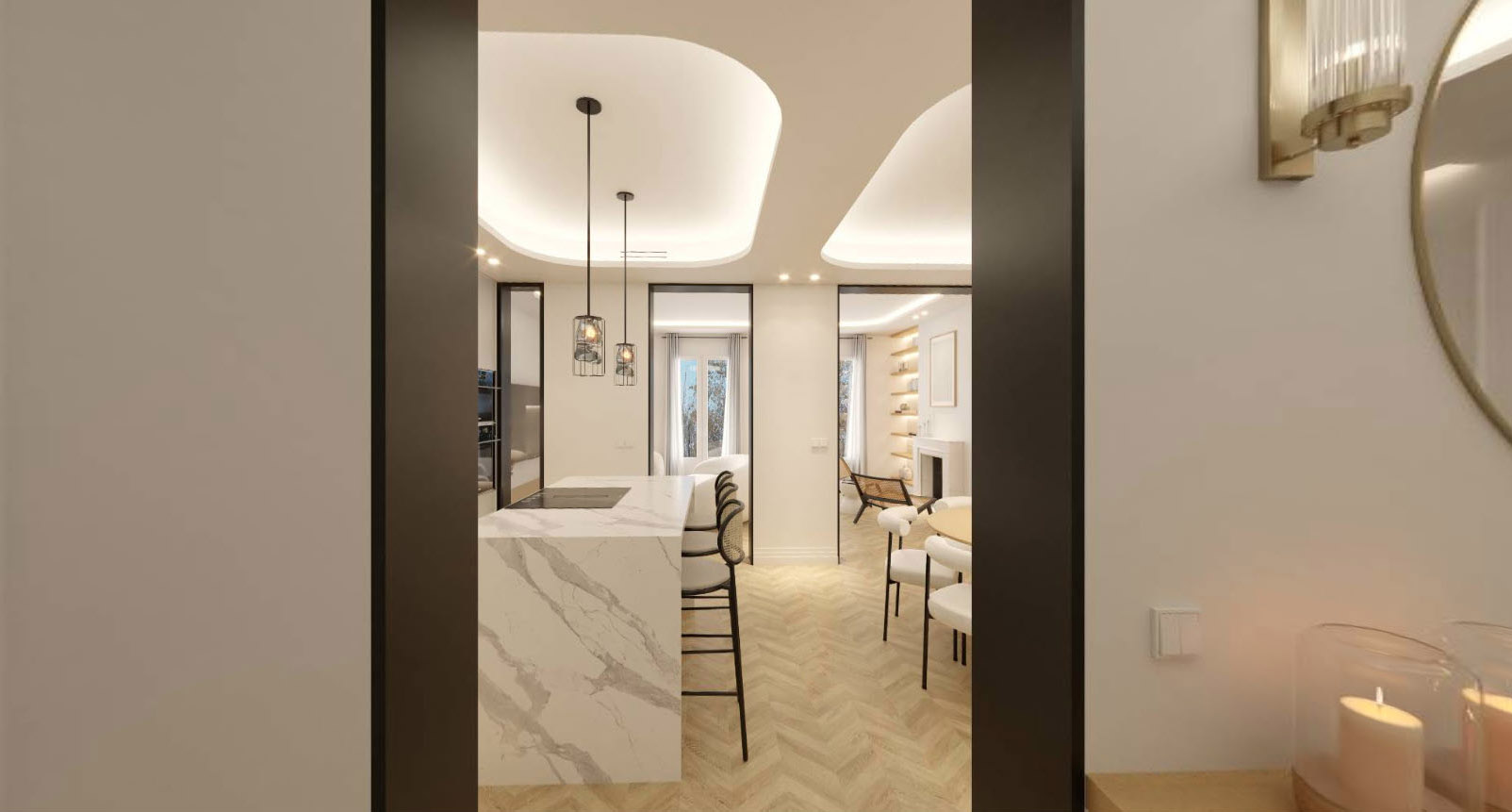 Appartamento a Madrid, Spagna 3 camere da letto, 167 mq. N° 84524