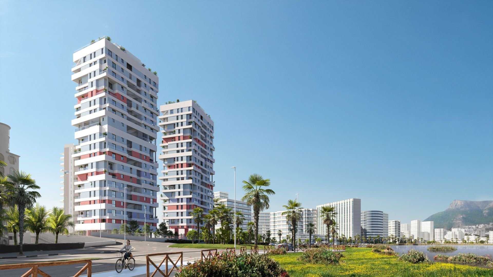 Lägenhet i Calpe, Alicante, Spanien 3 sovrum, 124 kvm. Nr. 95418