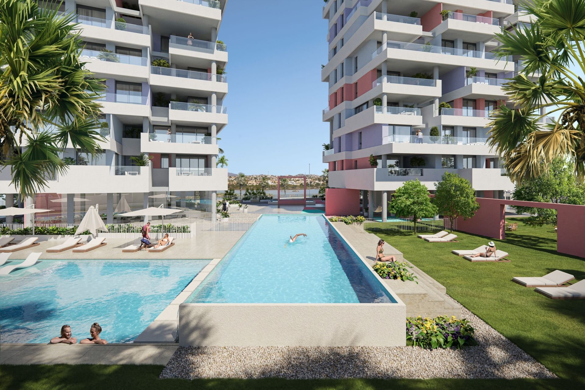 Lägenhet i Calpe, Alicante, Spanien 3 sovrum, 124 kvm. Nr. 95418