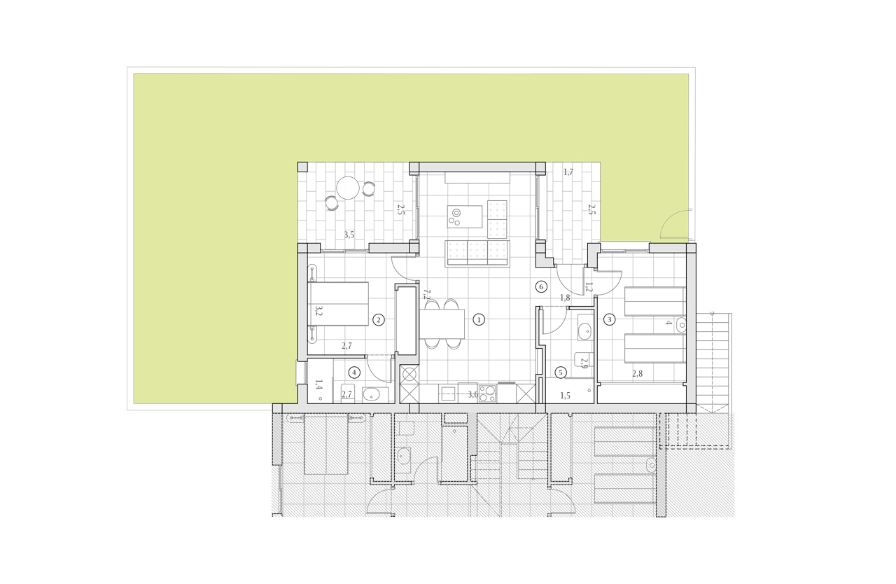 Apartment in Algorfa, Alicante, Spain 2 bedrooms, 70 sq.m. No. 101533