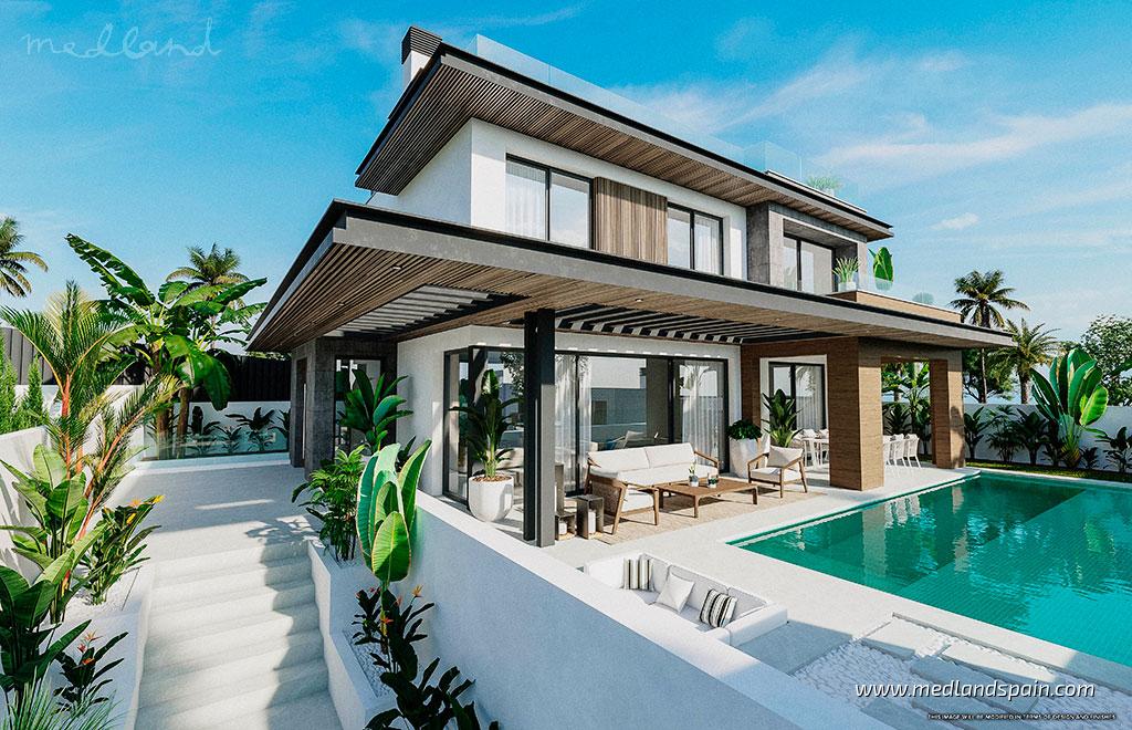 Villa en Mijas Costa, Málaga, España 3 dormitorios, 226 m2 No. 55841