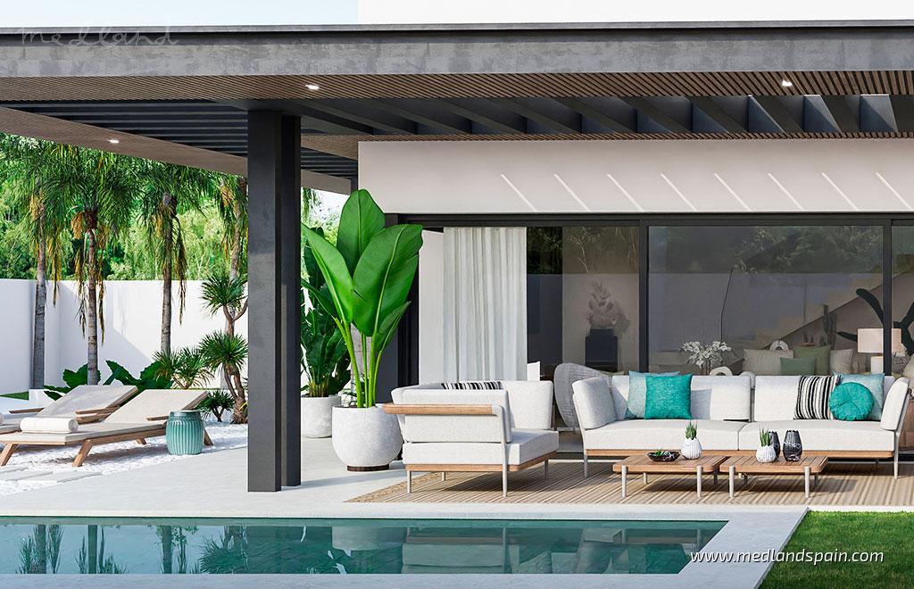 Villa en Mijas Costa, Málaga, España 3 dormitorios, 226 m2 No. 55841