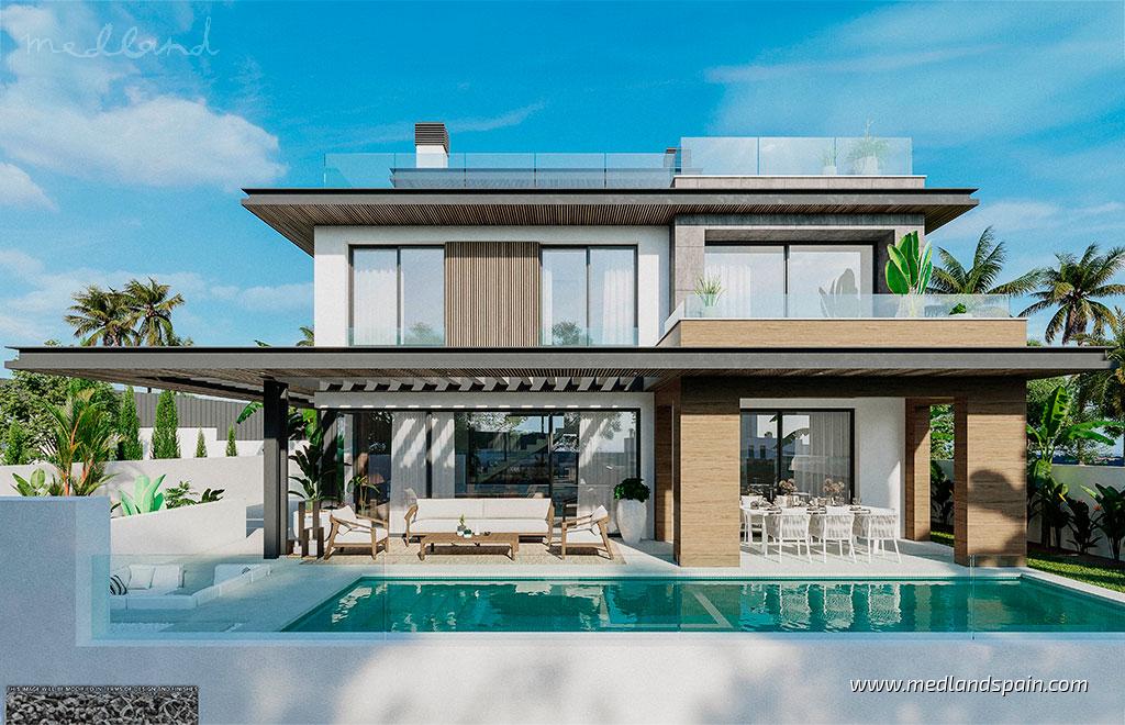 Villa en Mijas Costa, Málaga, España 3 dormitorios, 226 m2 No. 55841