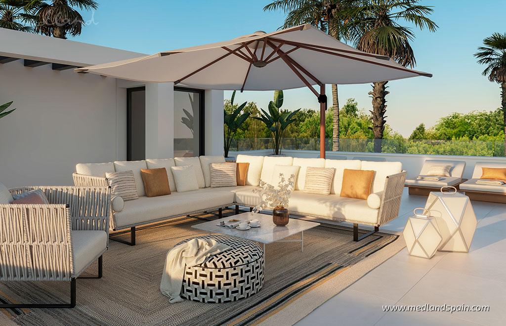 Villa en Mijas Costa, Málaga, España 3 dormitorios, 226 m2 No. 55841