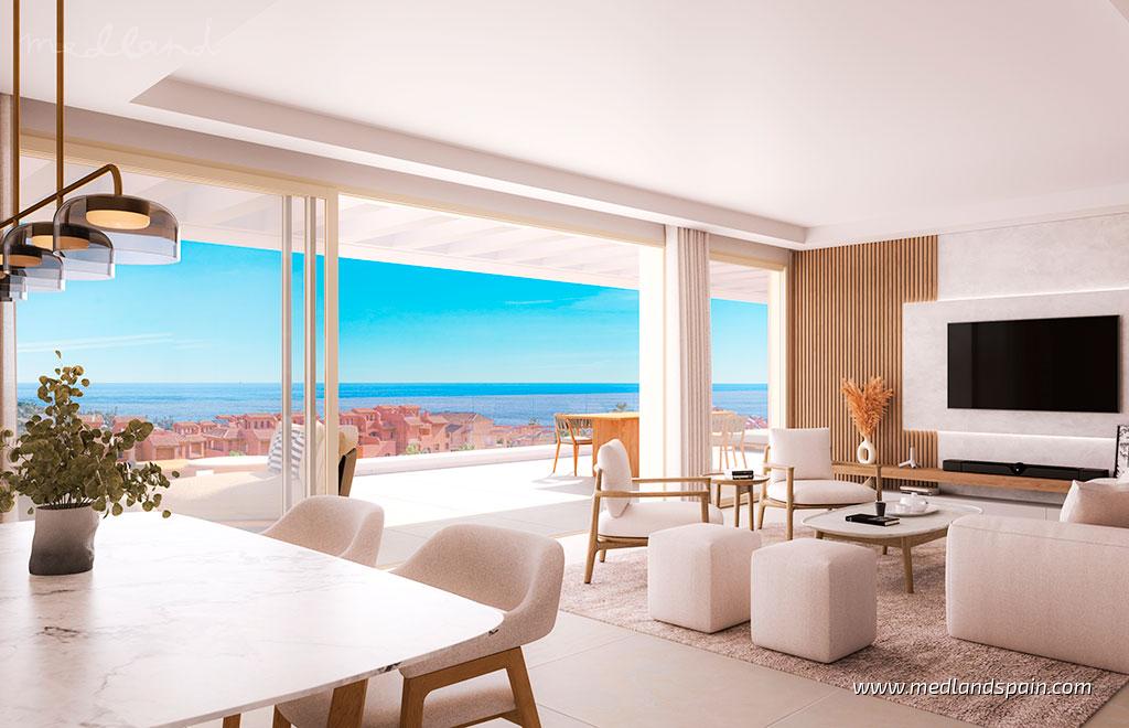 Apartament w Casares, Malaga, Hiszpania 2 sypialnie, 114 mkw. nr 105363