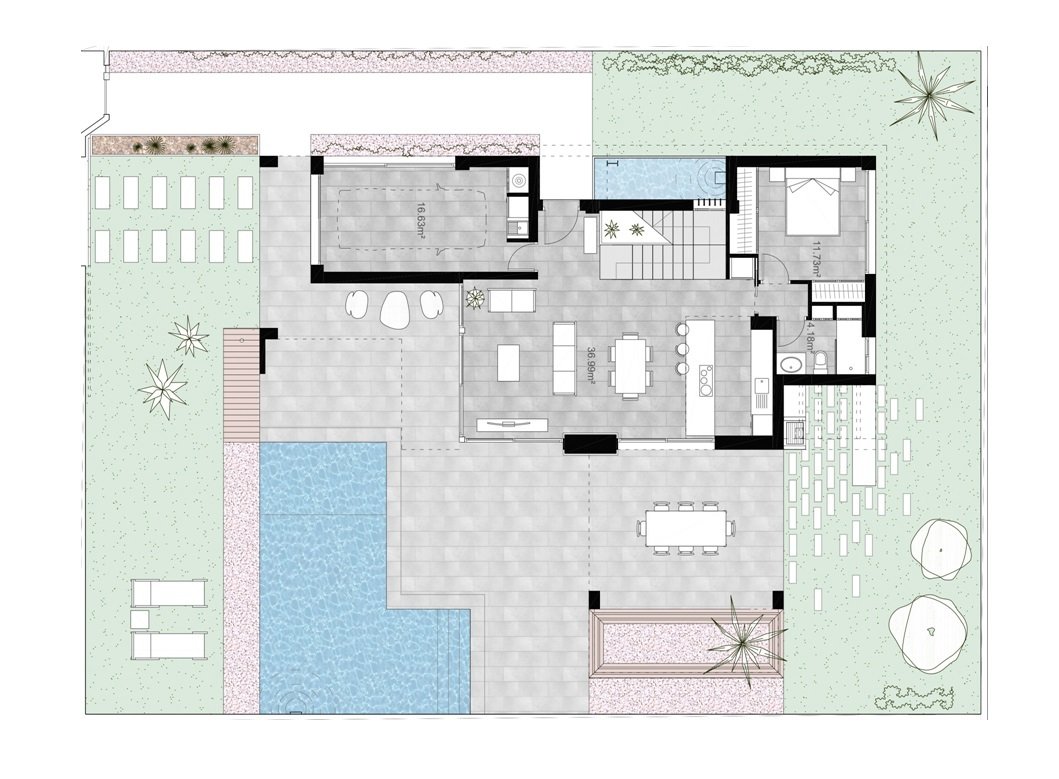 Talo Los Alcazares, Murcia, Espanja 4 makuuhuonetta, 173 m2 No. 23171