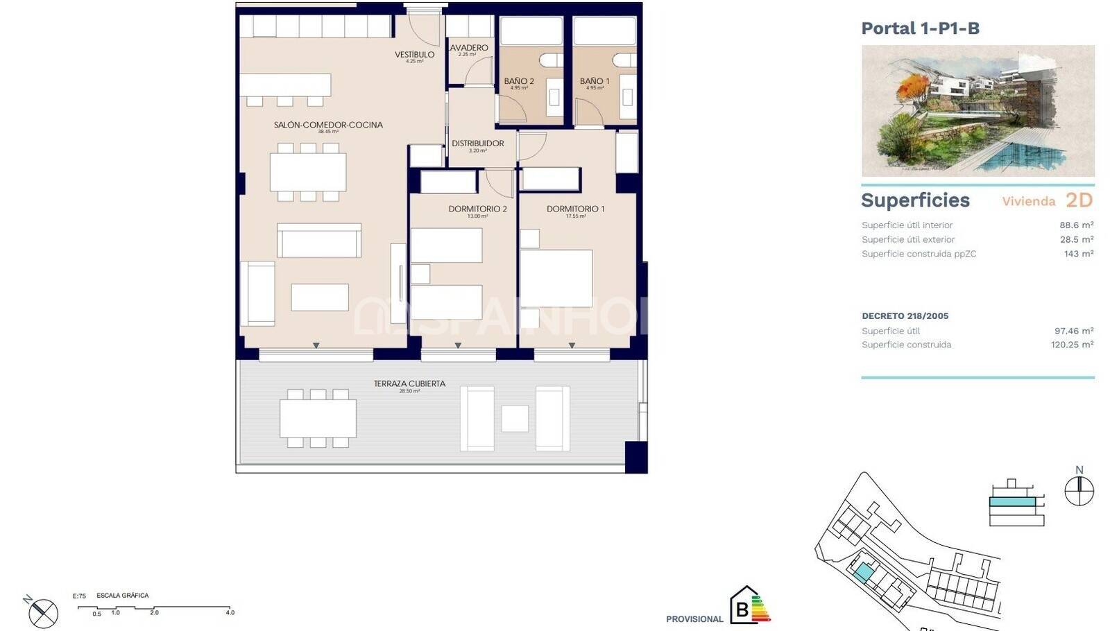 Apartment à Estepona, Malaga, Espagne 2 chambres, 85 m2 No. 51180